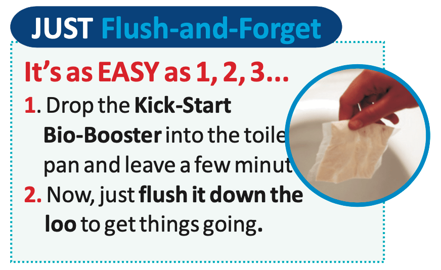 Just Flush It Muck Munchers XL + FREE Bio Booster